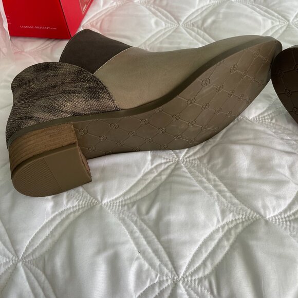 Lindsay Phillips Two Tone Ankle Boots Size 11  NWT - Picture 6 of 11